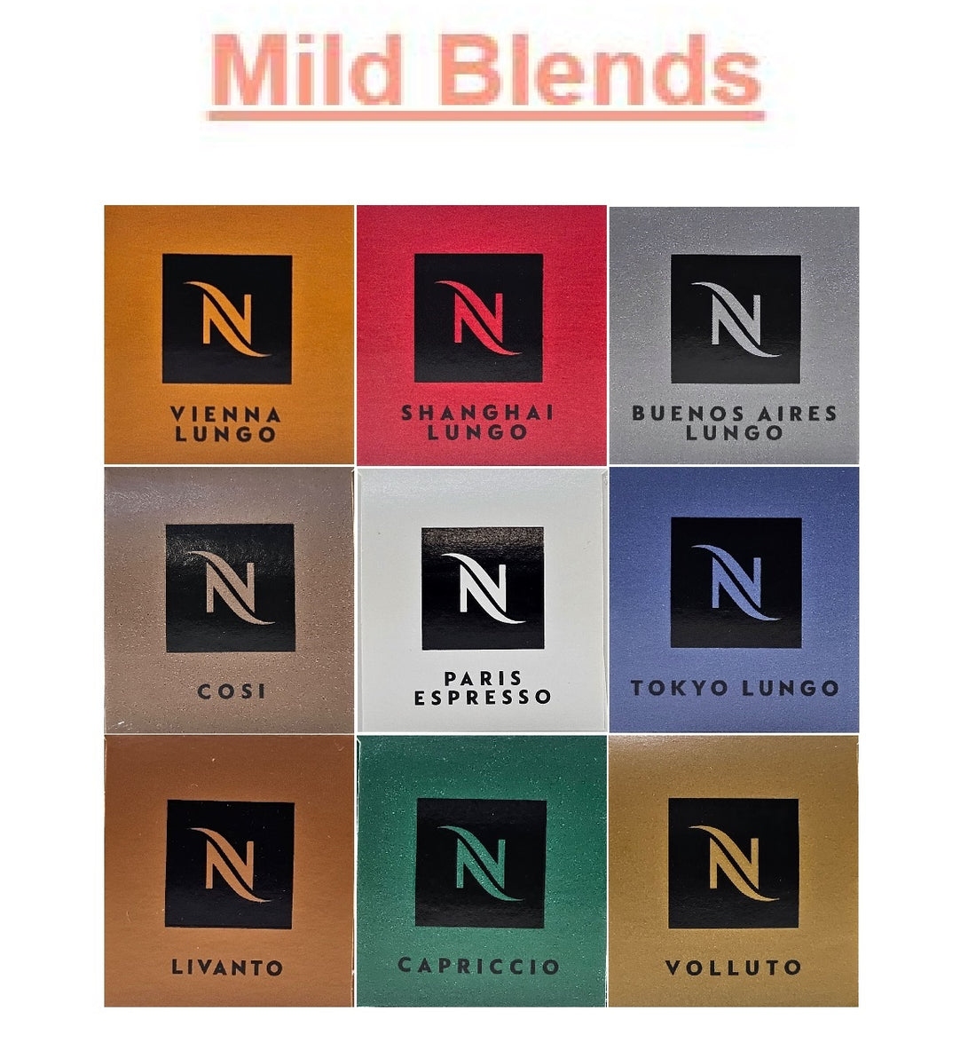 Nespresso Original Line Coffee Capsules (Aluminium Pods) – Choose Blend