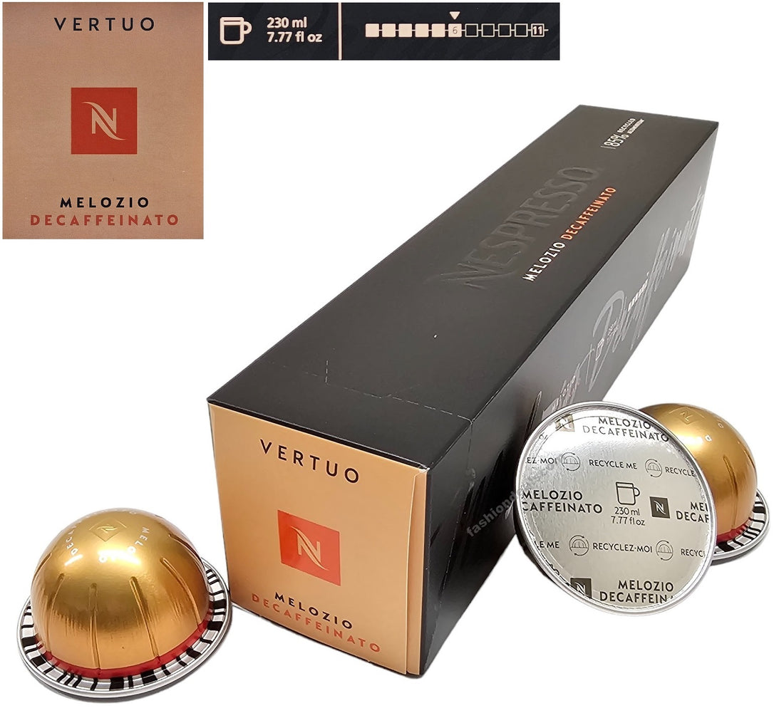 Nespresso Vertuo Decaffeinated Coffee Capsules – 1 Sleeve (10 Pods) | Choose Flavour