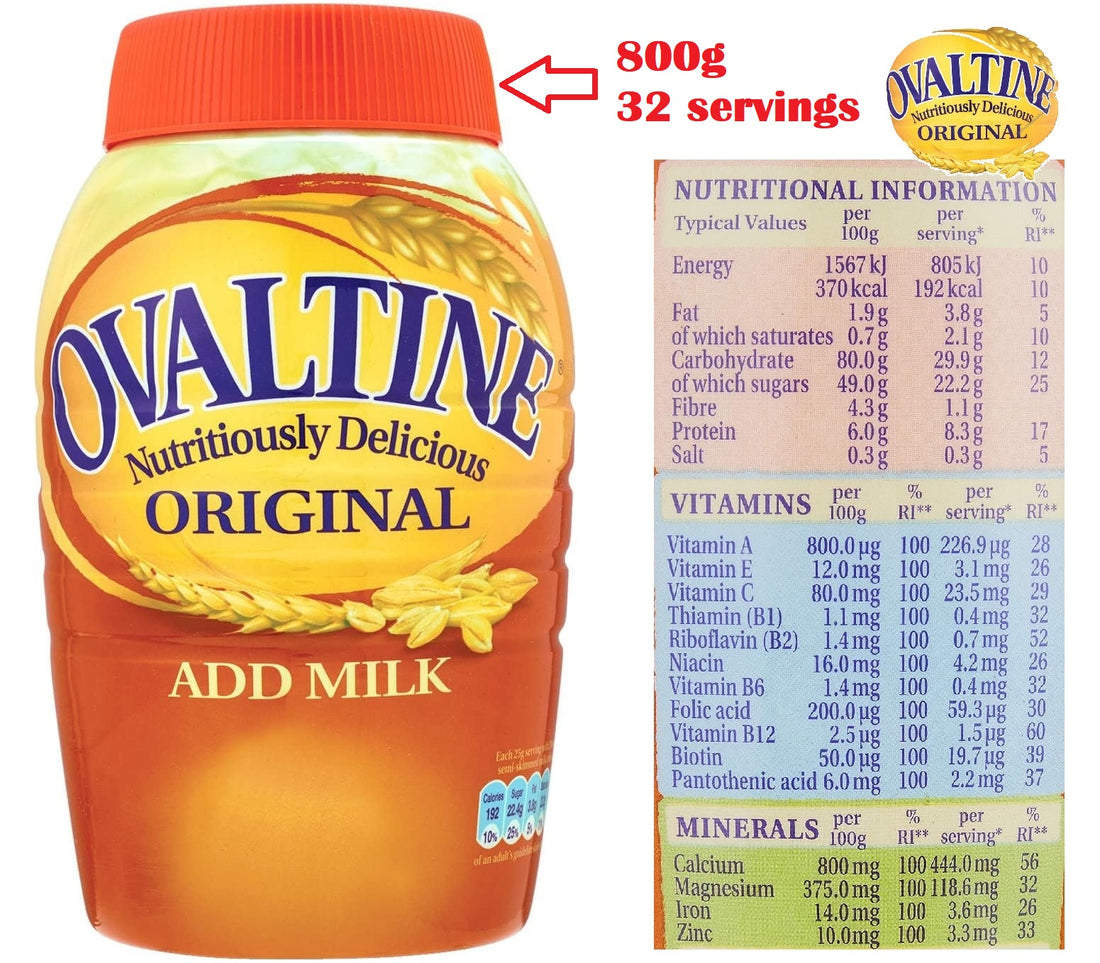 Ovaltine Original Add Milk Malted Drink with Cocoa – 300g / 800g