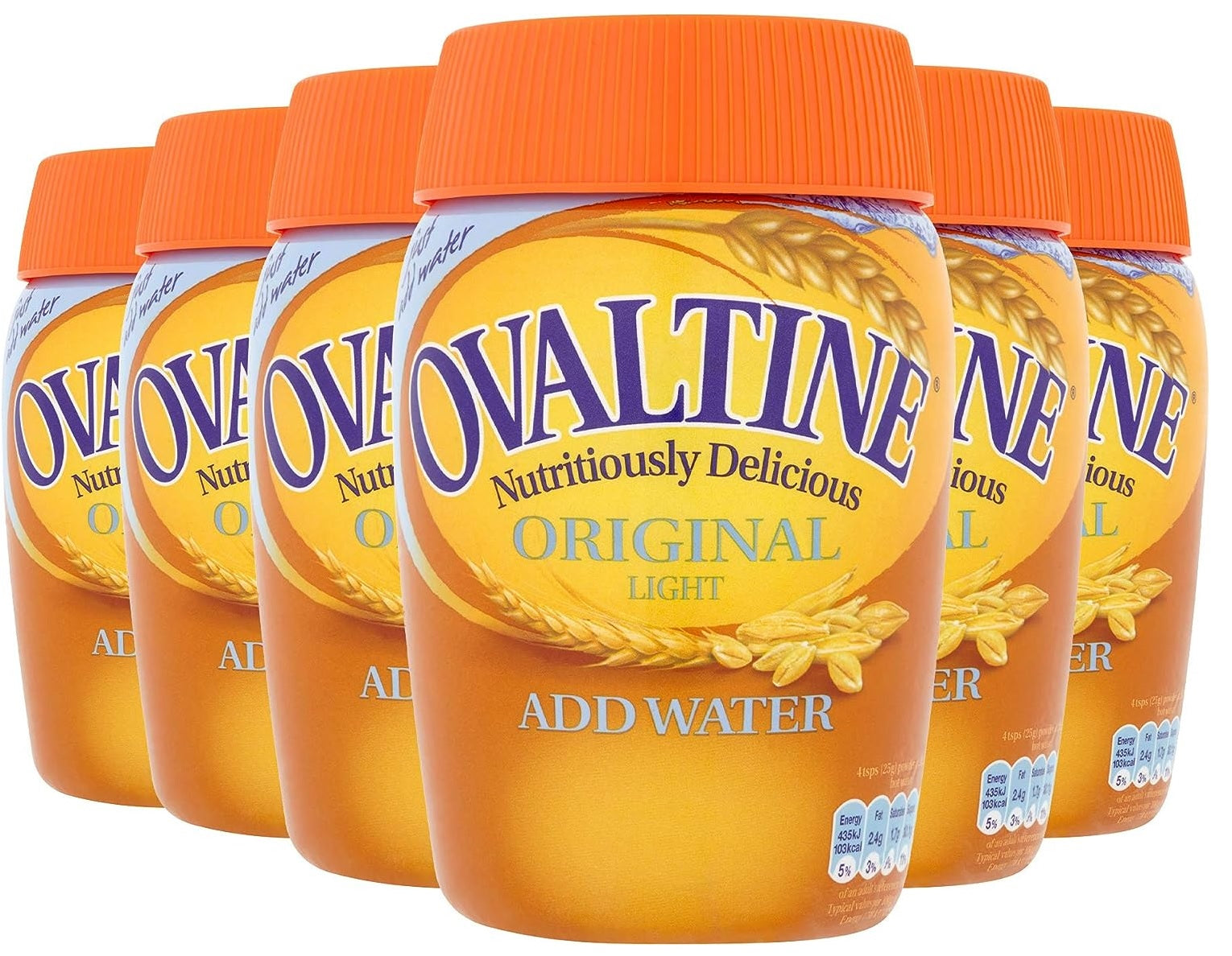 Ovaltine Original Light Add Water Malt Drink | Low Fat Barley Cocoa Instant Drink