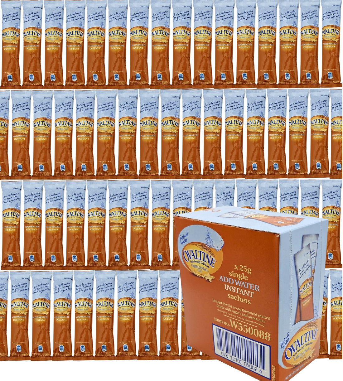 Ovaltine Original Light Instant Malt Drink Sachets – Low Fat Barley Hot Chocolate