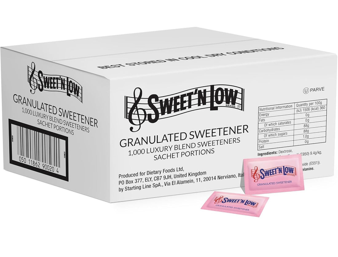Sweet’ n Low Granulated Sweetener Sachets (Low Calorie, Individually Wrapped)