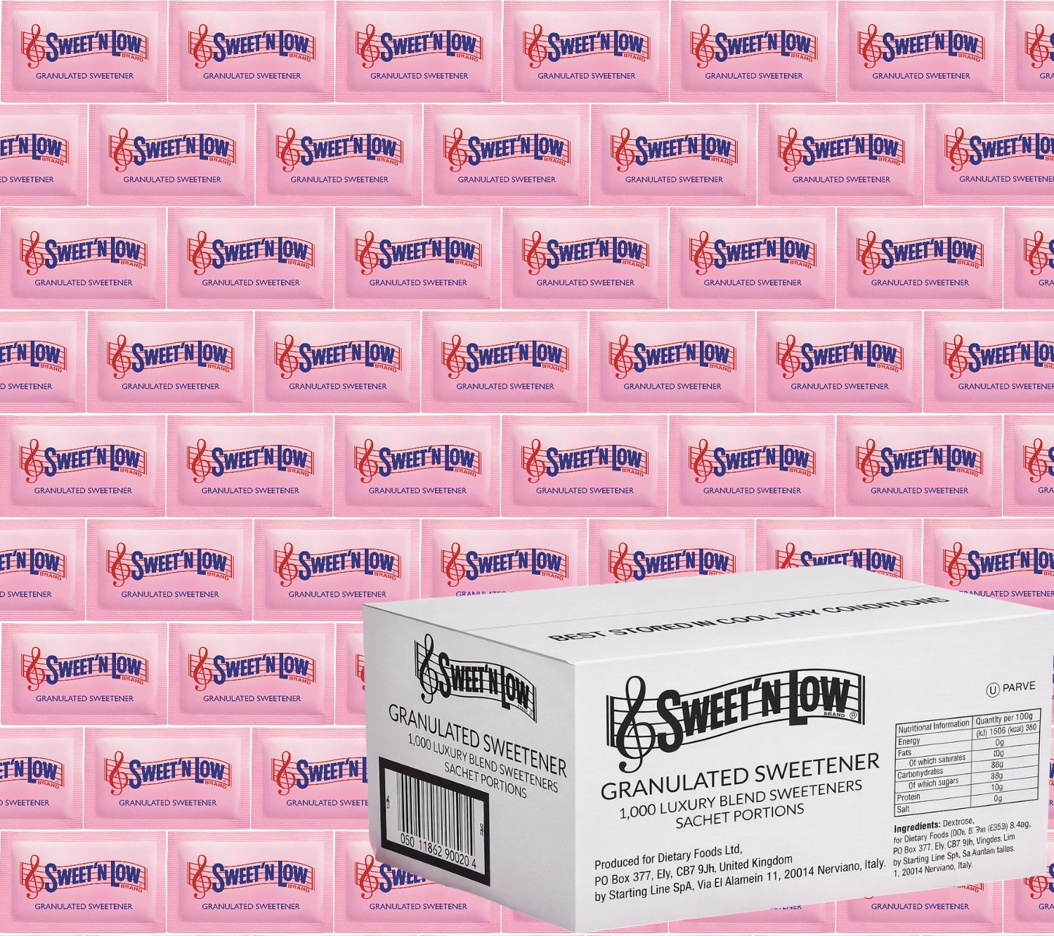 Sweet’ n Low Granulated Sweetener Sachets (Low Calorie, Individually Wrapped)