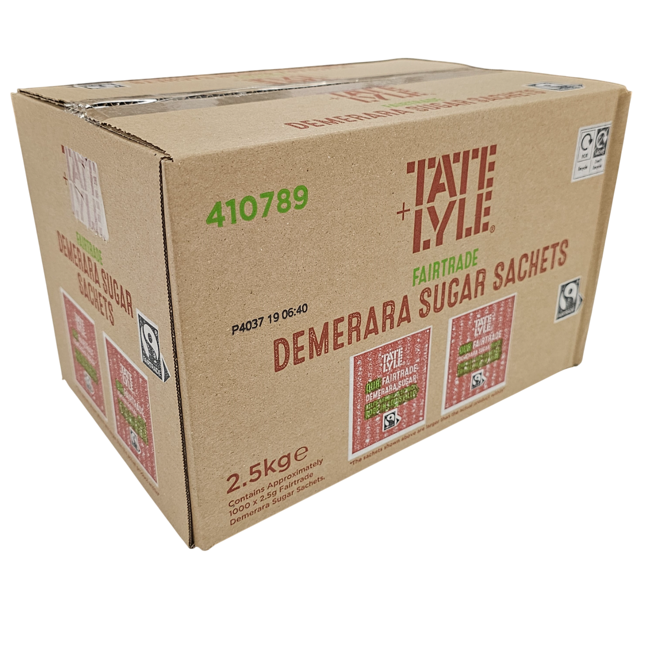 Tate & Lyle Brown Demerara Sugar Sachets | Fairtrade | Catering & Coffee Use