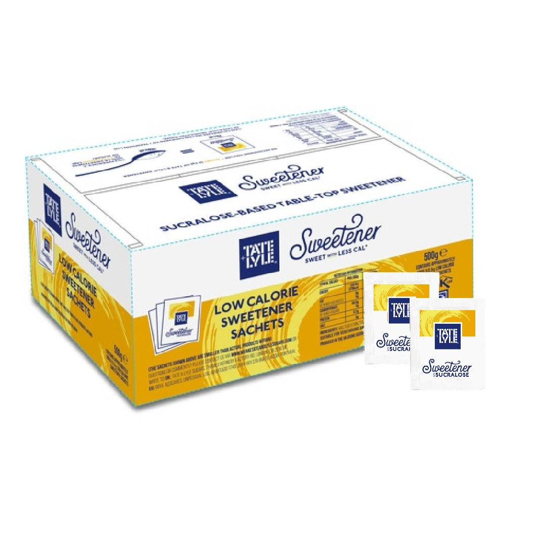 Tate & Lyle Sweetener Sachets (Sucralose) – Low Calorie Vegan Sugar Substitute