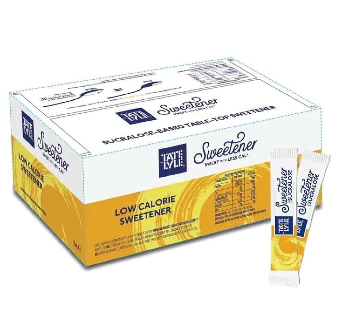 Tate & Lyle Sweetener Sticks (Sucralose) – Low Calorie Vegan Sugar Substitute
