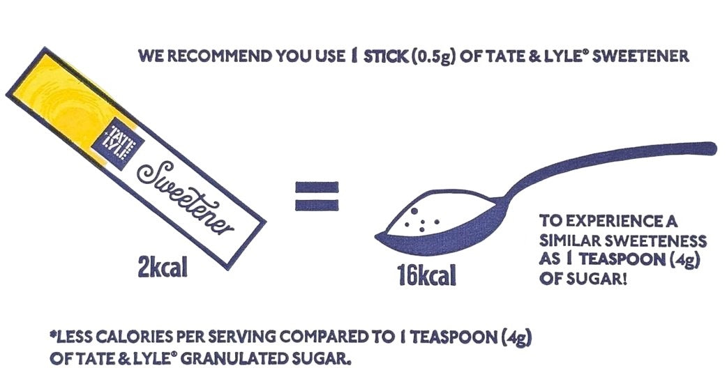 Tate & Lyle Sweetener Sticks (Sucralose) – Low Calorie Vegan Sugar Substitute