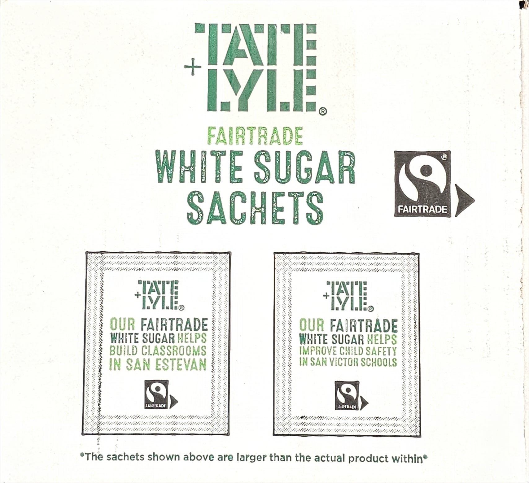 Tate & Lyle White Sugar Sachets | Fairtrade | Individually Wrapped | AB.GROCERIES