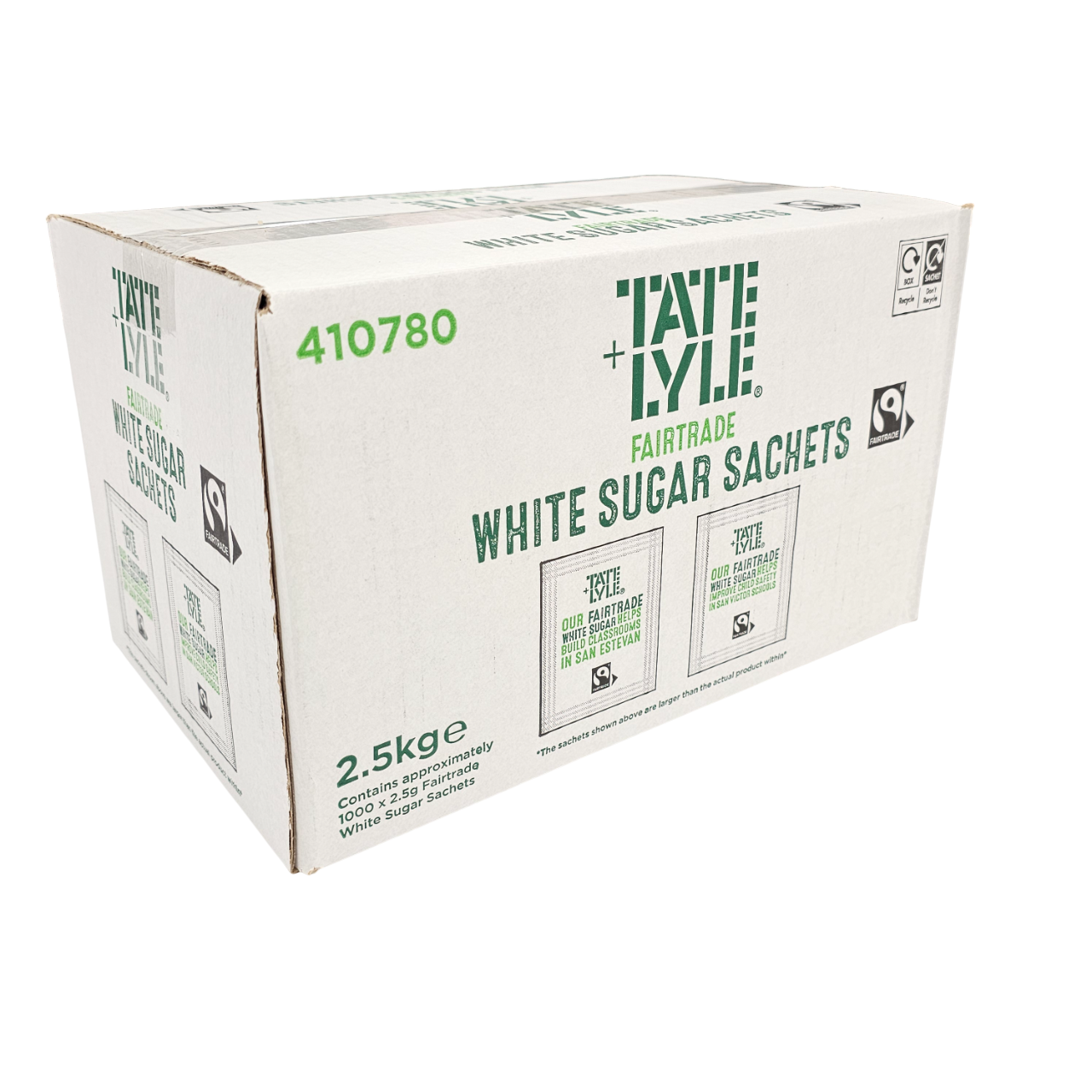 Tate & Lyle White Sugar Sachets | Fairtrade | Individually Wrapped | AB.GROCERIES