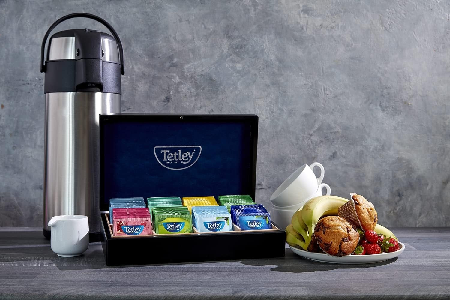 Tetley 90 Enveloped Tea Bags Variety Pack (String & Tag) – Display Box