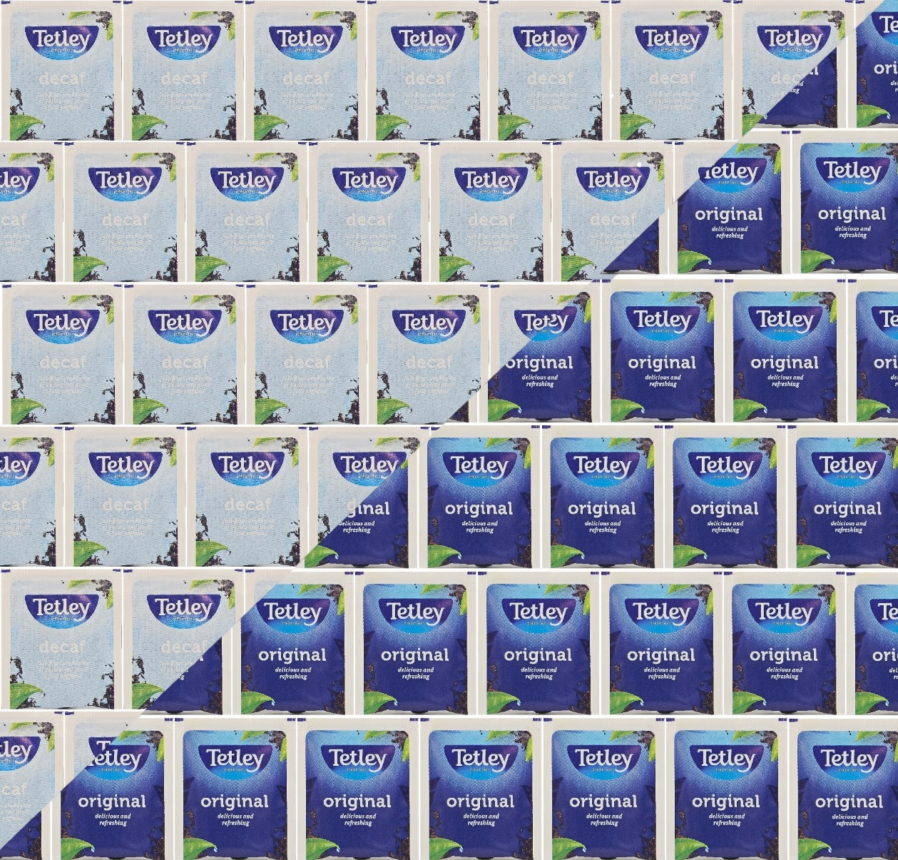 Tetley Individually Wrapped Envelope Tea Bags – Original or Decaf