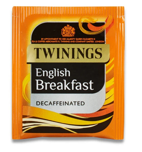 Twinings English Breakfast Decaffeinated Tea Bags – Individually Wrapped (20 or 80)