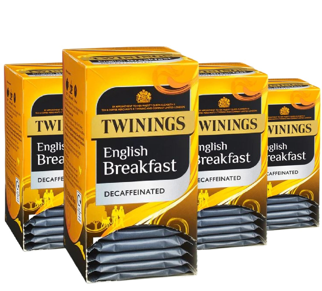 Twinings English Breakfast Decaffeinated Tea Bags – Individually Wrapped (20 or 80)