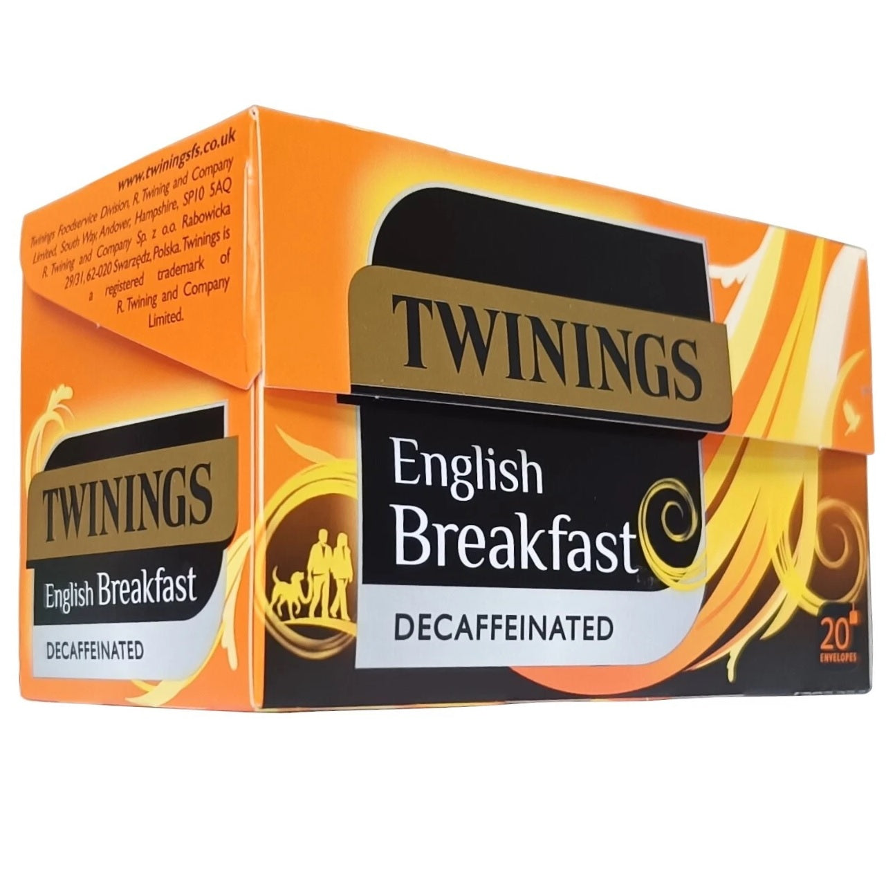Twinings English Breakfast Decaffeinated Tea Bags – Individually Wrapped (20 or 80)