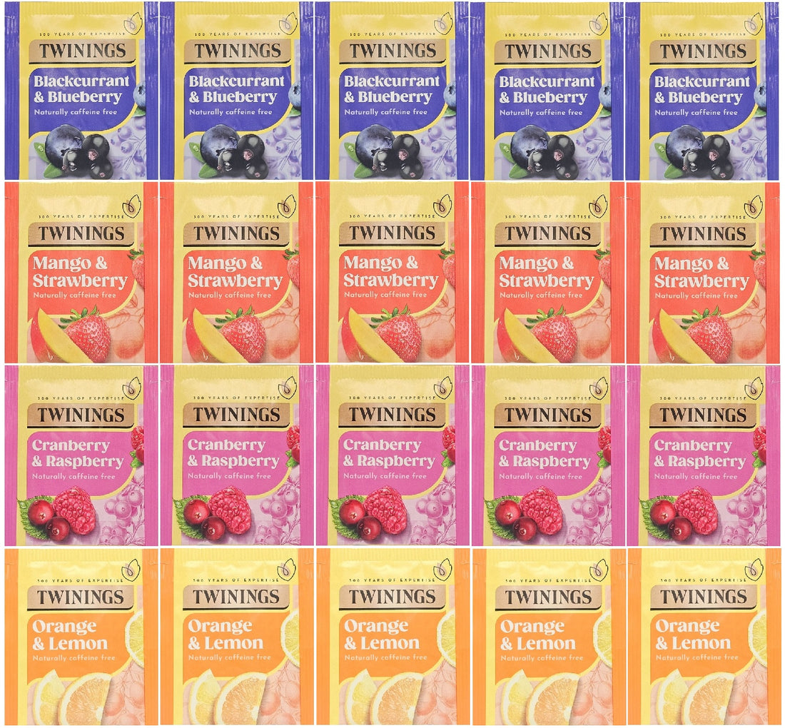 Twinings Fruit Discovery Collection Herbal Tea Bags – 20 or 80 Individually Wrapped
