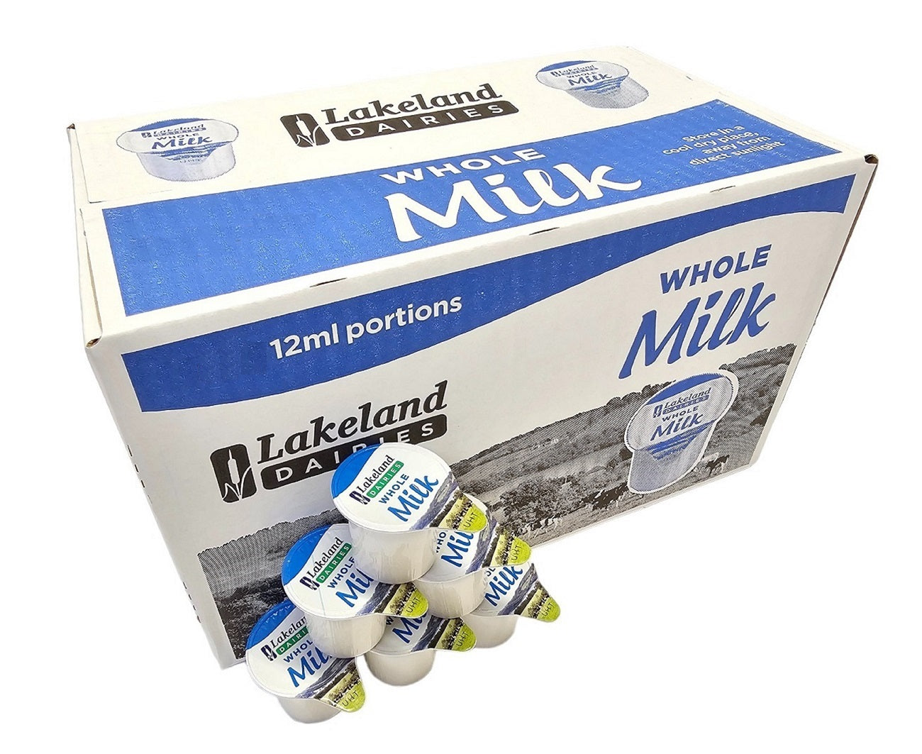 UHT Whole Milk Pots 12ml – Long Life Milk Portions for Tea & Coffee
