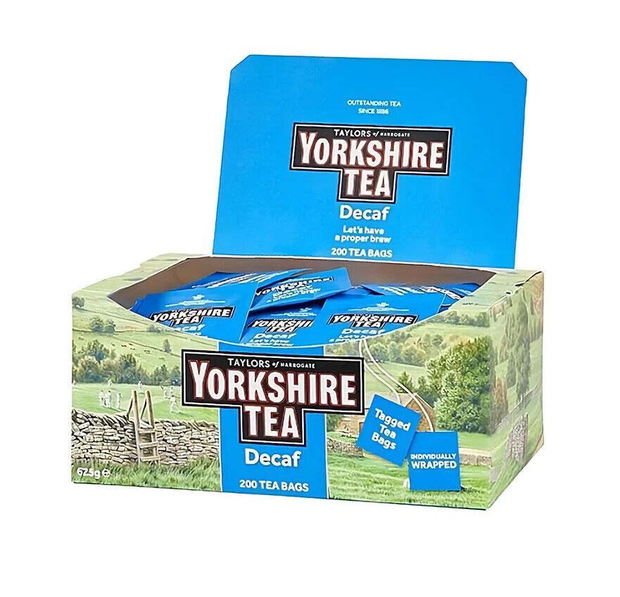 Yorkshire Tea Decaf Individually Wrapped One Cup Tea Bags