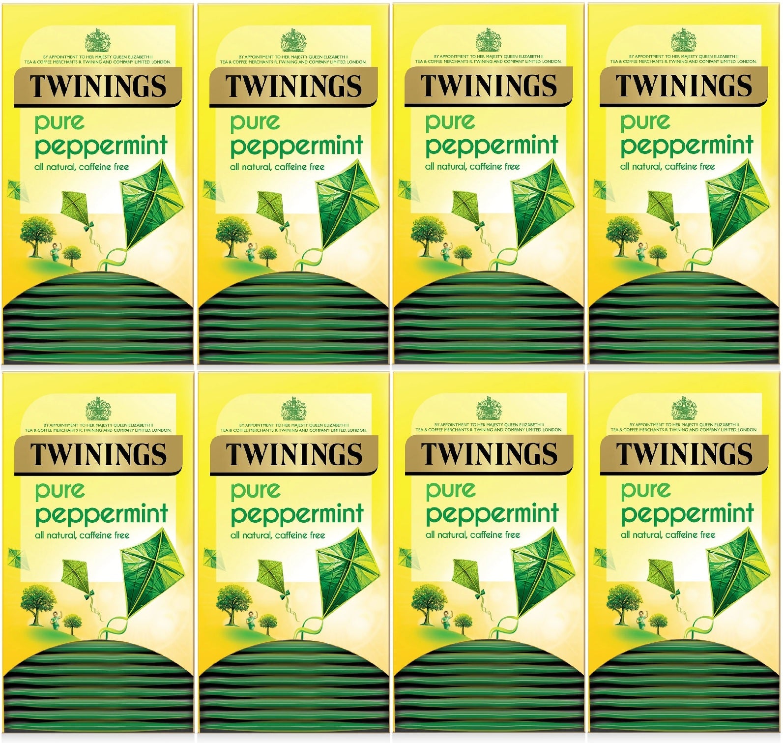 Twinings Pure Peppermint Tea Bags Individually Enveloped Tagged Herbal Sachets