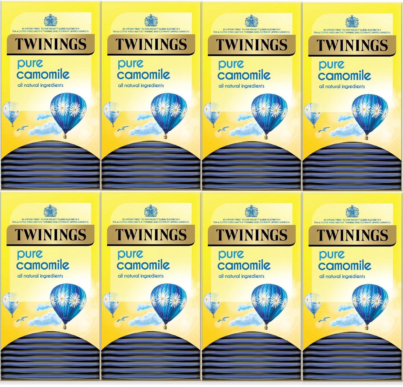 Twinings Pure Camomile Tea Bags Individually Enveloped Tagged Herbal Sachets