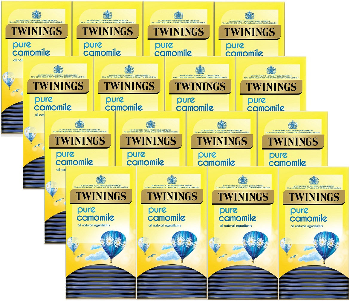 Twinings Pure Camomile Tea Bags Individually Enveloped Tagged Herbal Sachets