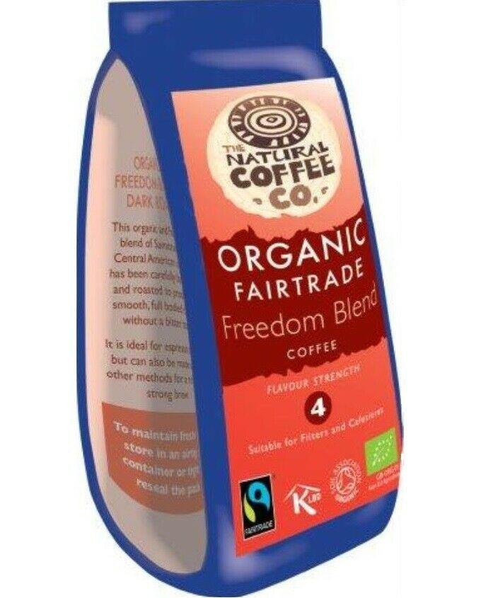 Organic Freedom Espresso Blend Whole Bean Coffee Natural Coffee Fairtrade 908g - AB GROCERIES