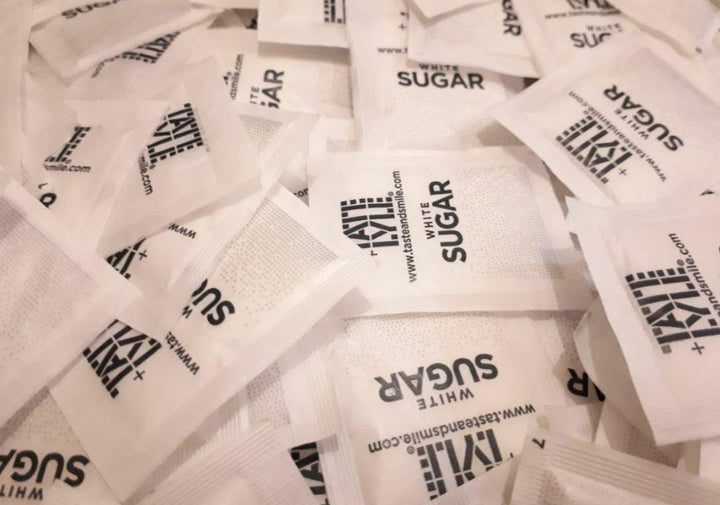 TATE & LYLE Pure Granulated Cane White and Brown Demerara Sugar Sachets - AB GROCERIES