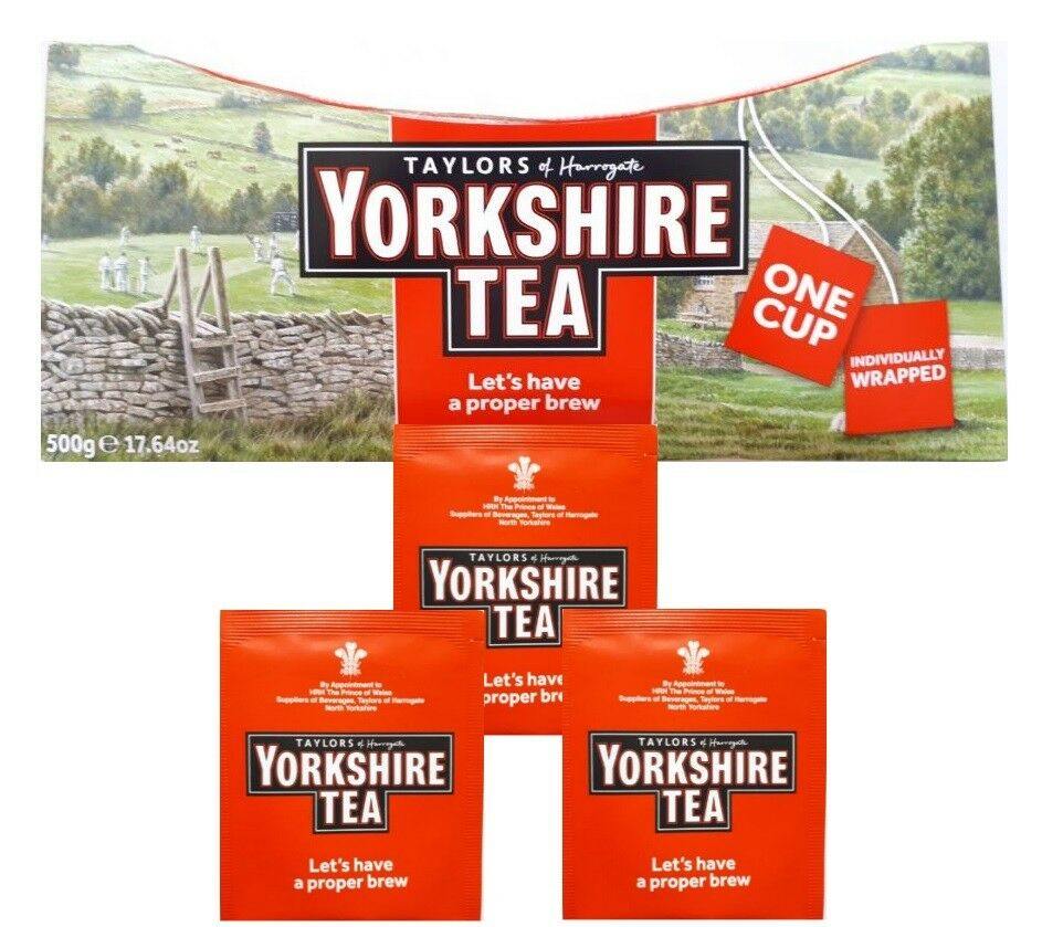 Yorkshire Tea Individually Wrapped One Cup Tea Bags - AB GROCERIES