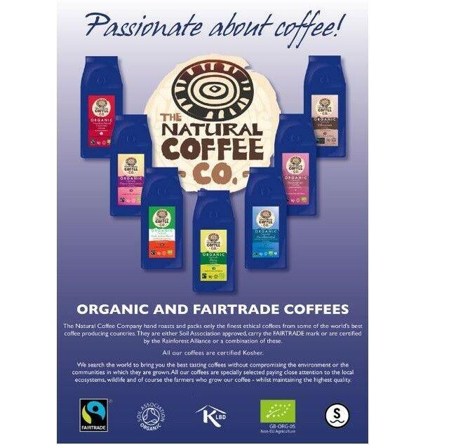 Organic Dark Italian Ground Coffee Natural Coffee Fairtrade 908g, Free Delivery - AB GROCERIES