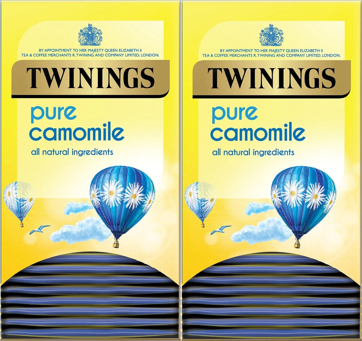 Twinings Pure Camomile Tea Bags Individually Enveloped Tagged Herbal Sachets