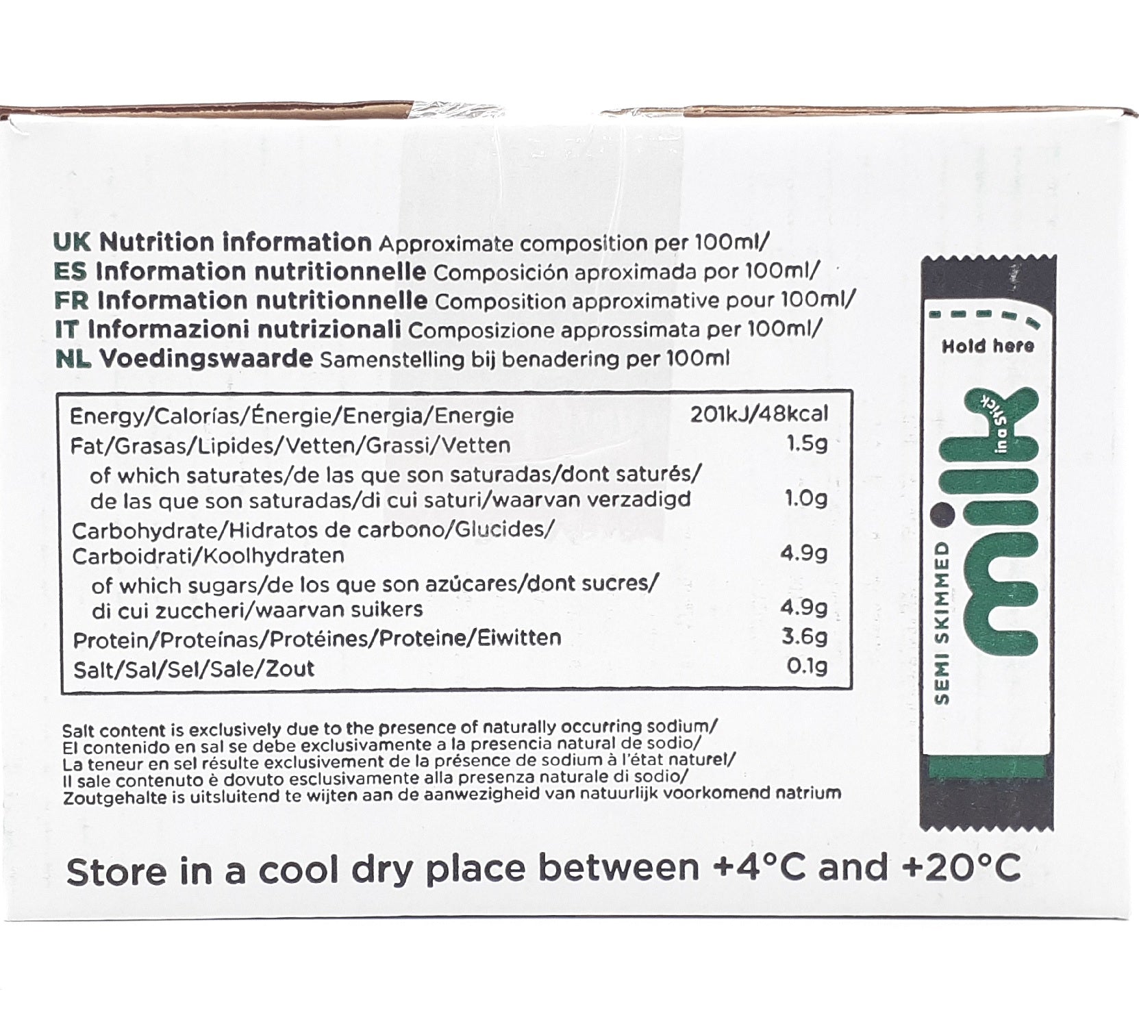 240x Semi Skimmed Whole Milk 10ml Sticks Long Life Portions Sachets Lakeland