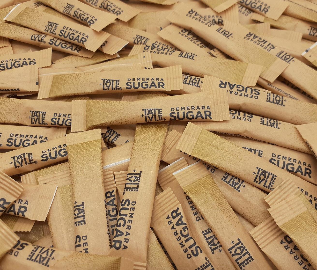 Tate & Lyle Sugar Individual Sticks Sachets White and Brown Demerara Granulated - AB GROCERIES