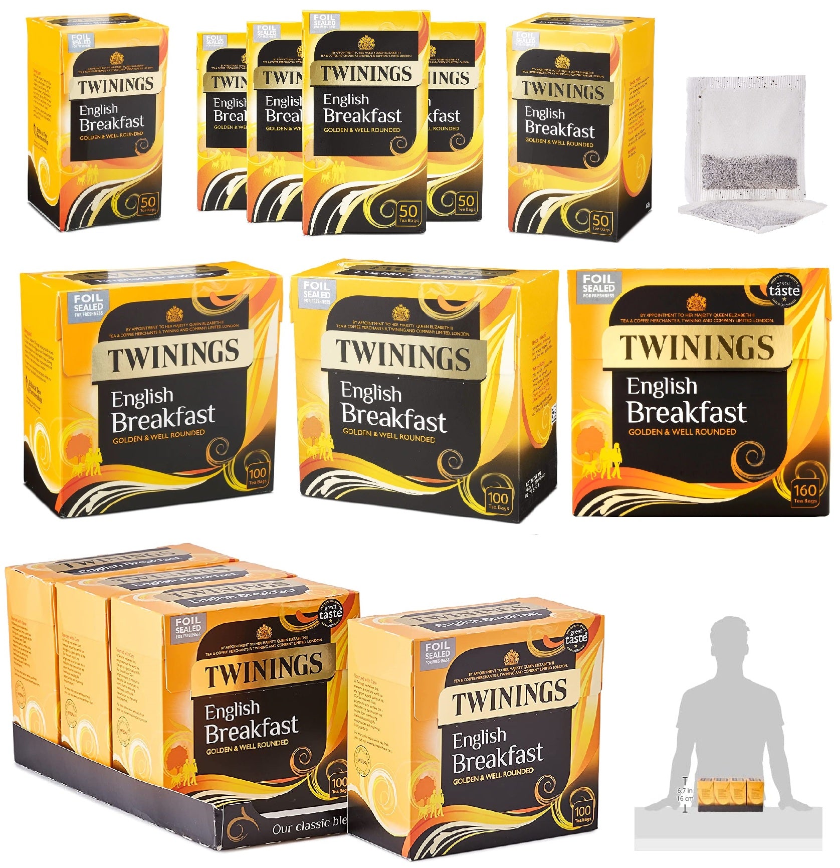 Twinings Foil Sealed Teabags Popular Classic Flavoured Selection Variety Pack UK