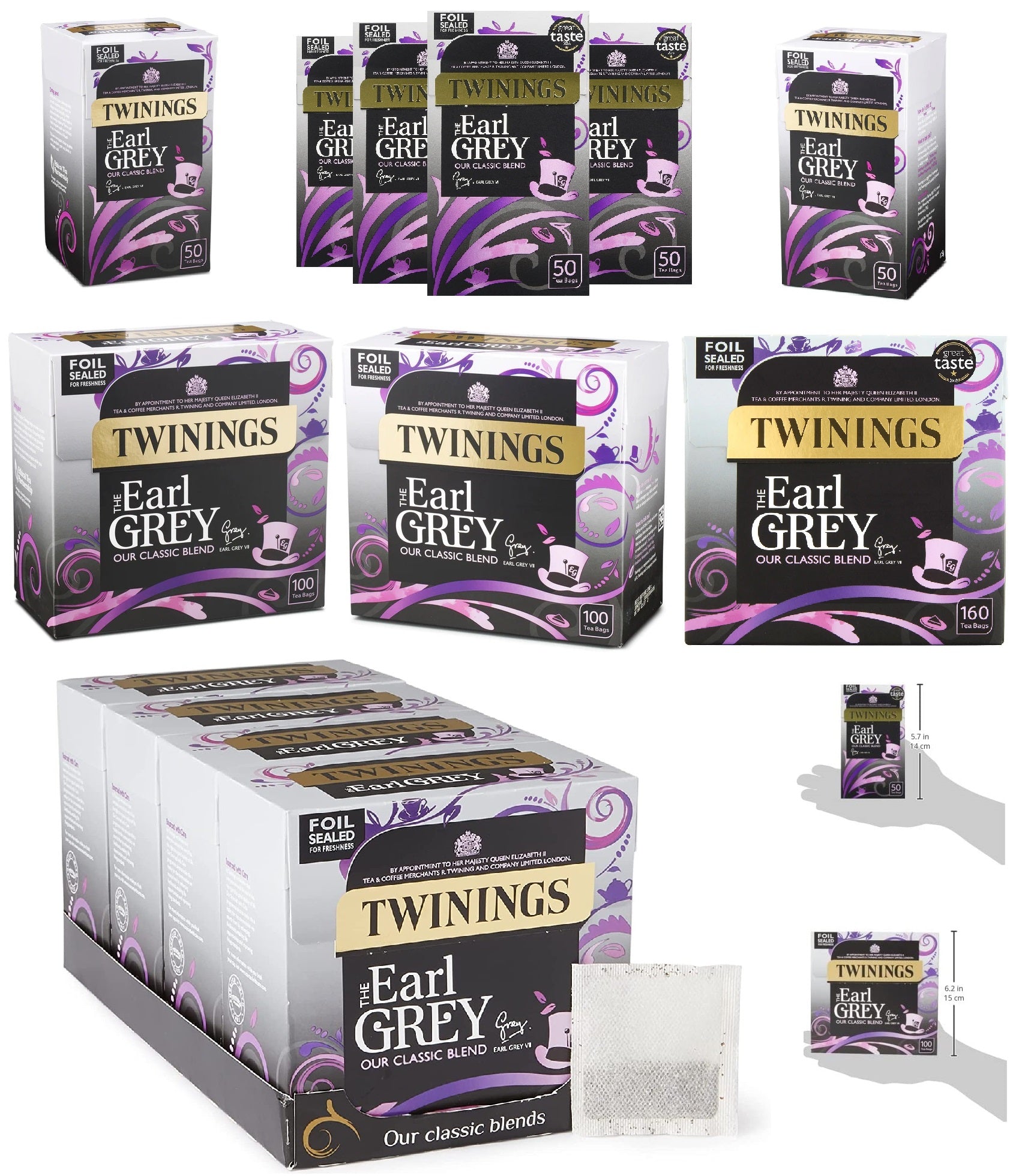 Twinings Foil Sealed Teabags Popular Classic Flavoured Selection Variety Pack UK