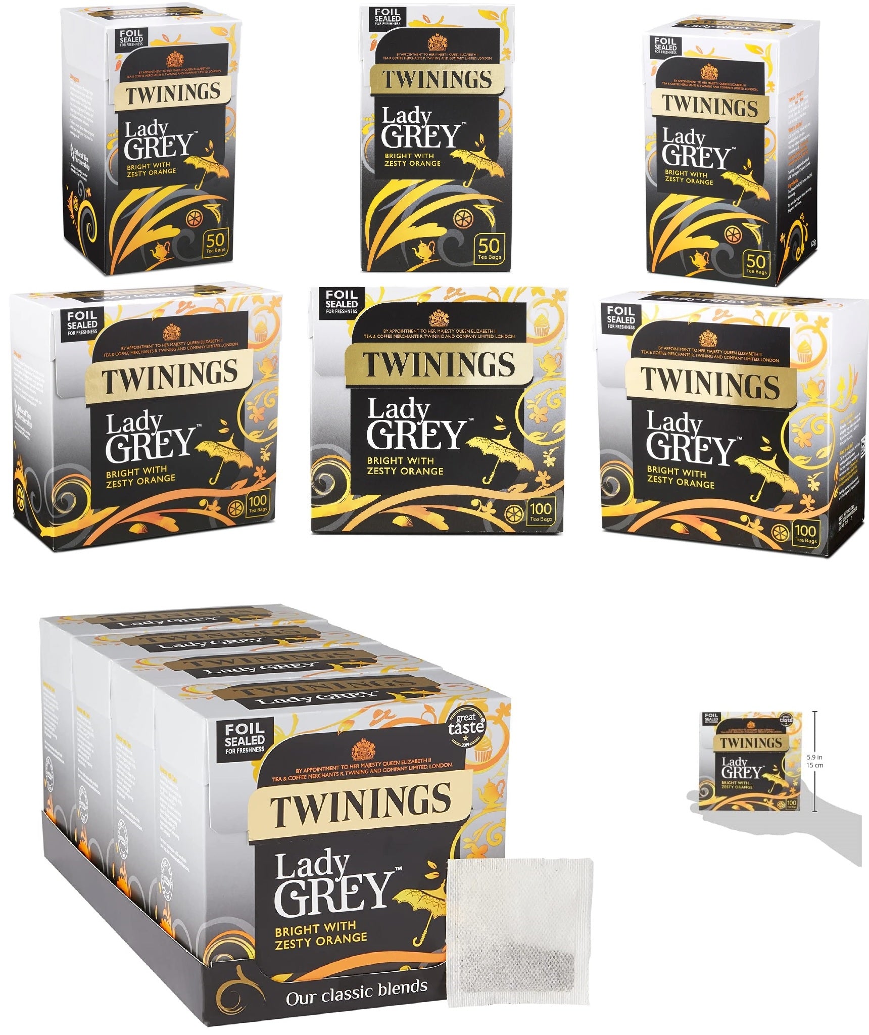 Twinings Foil Sealed Teabags Popular Classic Flavoured Selection Variety Pack UK