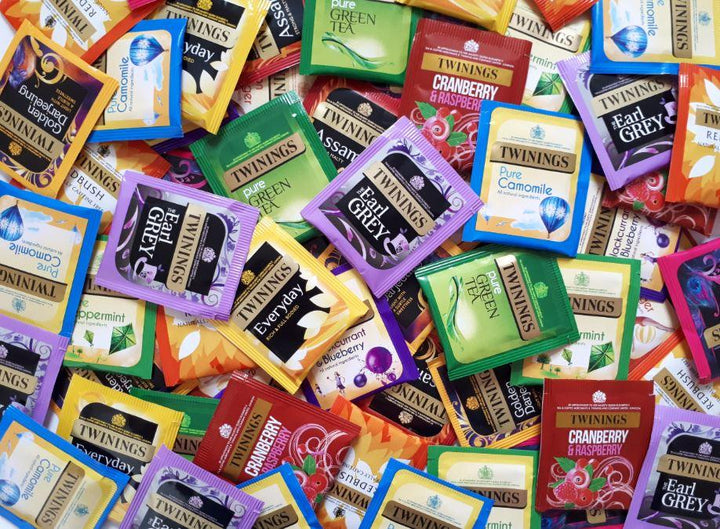 Twinings Individually Wrapped Enveloped Tagged Tea Bags Popular Mixed Selections - AB GROCERIES
