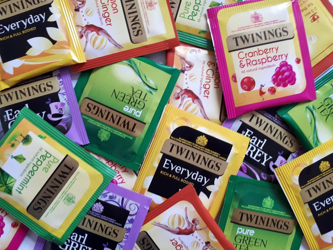 Twinings Individually Wrapped Enveloped Tagged Tea Bags Popular Mixed Selections - AB GROCERIES