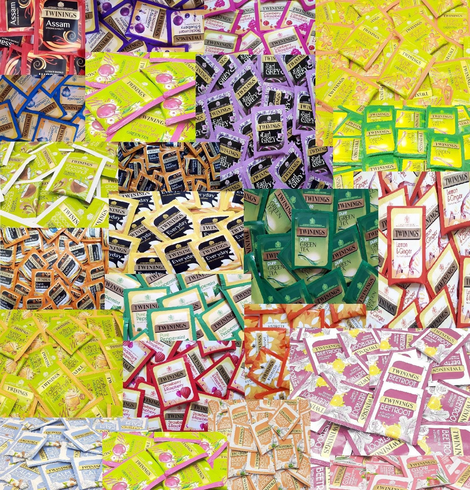 Twinings Individually Wrapped Enveloped Tagged Tea Bags Popular Mixed Selections - AB GROCERIES